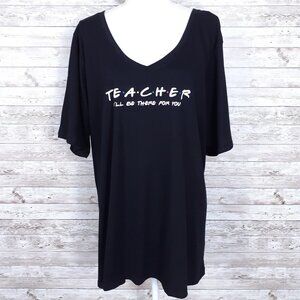 Lane Bryant Womens Tee 26/28 VNeck Teacher 459
